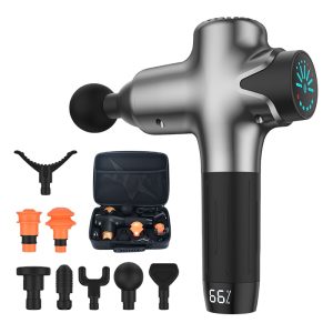 Y8 Professional Deep Tissue Massage Gun | 14mm Amplitude 23KG High Torque Muscle Massager | 4800mAh Ultra-Long Battery Life Recovery Gun with 8 Massage Heads | CE FCC RoHS UL Certified & EU Patent