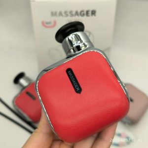 Premium Portable Mini Massage Gun with Luxury Leather Texture | Pocket-Sized Deep Tissue Muscle Massager with LED Digital Display | 3 Interchangeable Massage Heads for Gym, Office, Travel | OEM/ODM Wholesale Source Factory