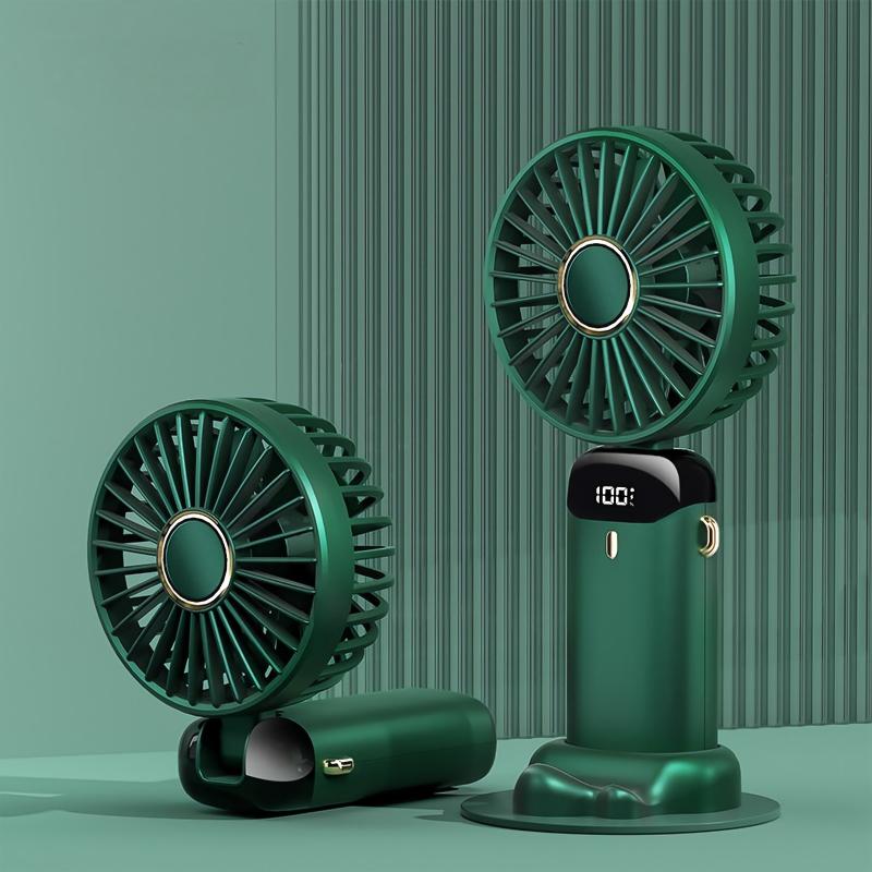 Digital Screen Hand Held Mini Fan Portable Rechargeable Hand Fan Wholesale Supplier Support Custom OEM ODM Multiple Colors Ready Stock - Image 3