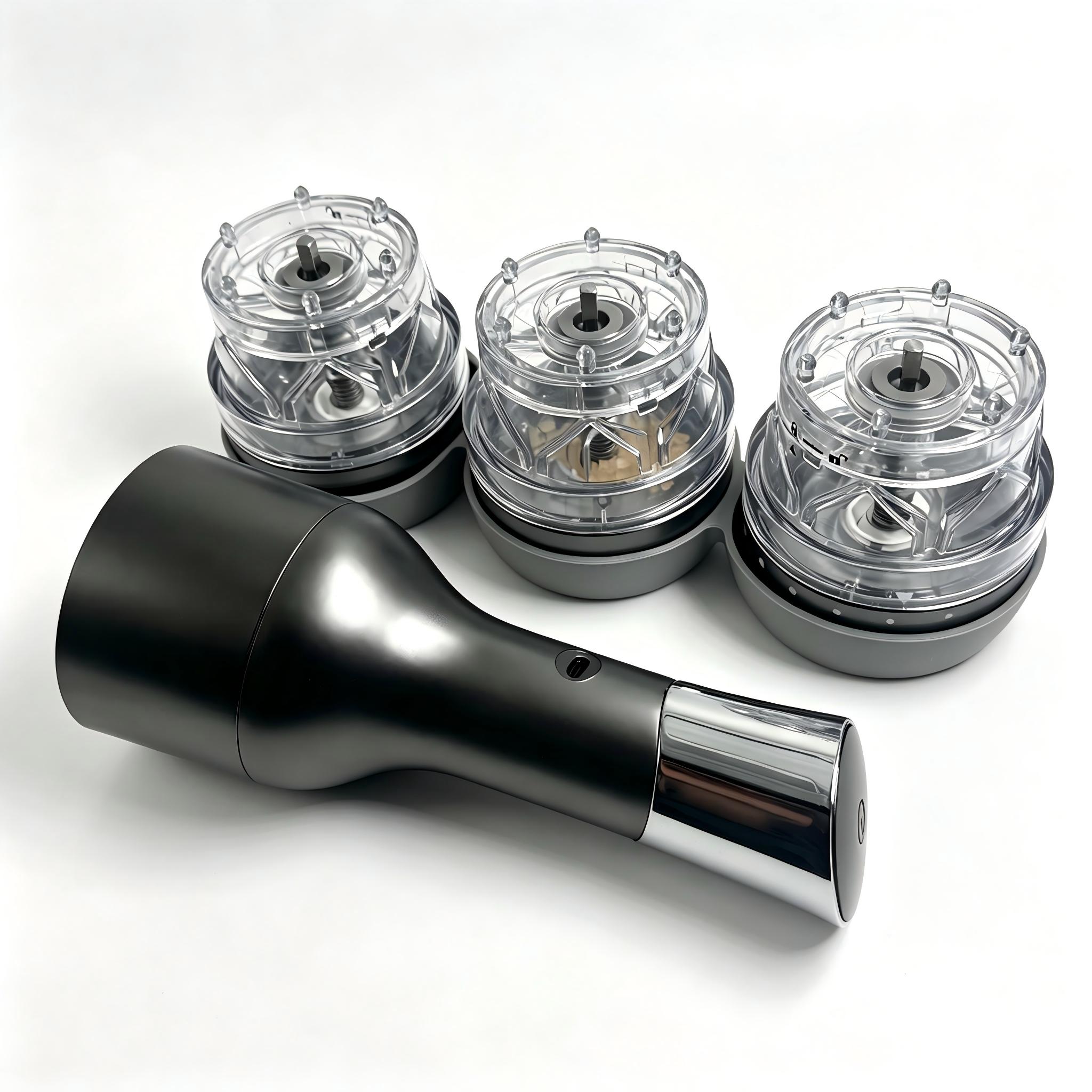 6-Level Adjustable Coarseness Spice Grinder - Wholesale OEM ODM Custom Logo Available - Image 2