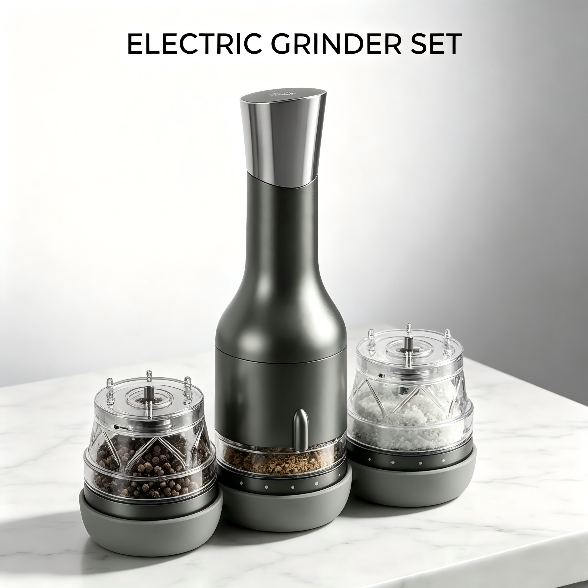 6-Level Adjustable Coarseness Spice Grinder - Wholesale OEM ODM Custom Logo Available