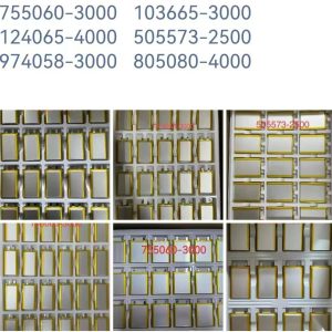 Custom 3.7V Rechargeable Lithium Polymer Battery Cell all kinds of size for Smart Electronics OEM/ODM Manufacturer